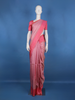 Rose Pink Subtle Woven Texture Solid Border Silk Saree - Diadem