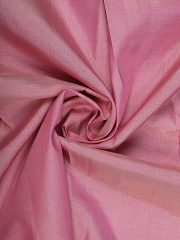 Rose Pink Subtle Woven Texture Solid Border Silk Saree - Diadem