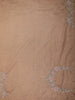 Rosewood Brown Butta Sequins and Beads Embroidered Design Organza Fancy Saree with Scalloped Border