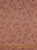 Pink Banarasi Saree with Flower and Leaf Design on the Body with Zari Border - Diadem