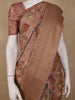 Pink Banarasi Saree with Flower and Leaf Design on the Body with Zari Border - Diadem