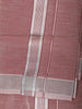 Rosewood Pink Woven Tissue Silk Shirt, Dhoti and Saree Combo with Silver Zari Tree Motif Pallu