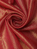 Rosewood Pink Zari Woven Design Tissue Silk Saree with Designer Border