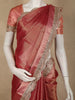 Rosewood Pink Zari Woven Design Tissue Silk Saree with Designer Border