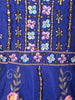 Royal Blue Abstract Sequins and Beads Embroidered Design Crepe Sharara Suit With Matching Choker Dupatta
