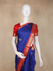 Royal Blue Butta Woven Design Kanchipuram Silk Saree with Contrast Border