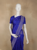 Royal Blue Butta Woven Design Pure Kanchipuram Silk Saree with Zari Border