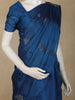 Royal Blue Butta Woven Design Soft Silk Fancy Saree with Self Border
