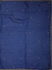 Royal Blue Butta Zari Embroidered Design Pure Organza Saree with Scalloped Border