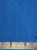 Royal Blue Butta Zari Woven Design Pure Kanchipuram Silk Saree with Contrast Zari Border