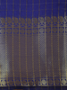 Royal Blue Checked Woven Design Soft Silk Fancy Saree