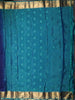 Royal Blue Floral Butta Zari Woven Design Pure Kanchipuram Silk Saree with Contrast Zari Border