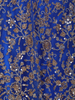 Royal Blue Floral Embroidery Bridal Design Net Lehenga