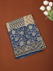 Royal Blue Geometric Printed Design Cotton Casual Wear Saree