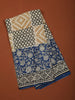 Royal Blue Geometric Printed Design Cotton Casual Wear Saree