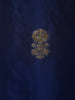Royal Blue Paisley Zari Woven Design Silk Salwar Suit with Dupatta
