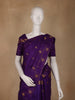Royal Blue Peacock Motif Woven Pure Kanchipuram Silk Saree
