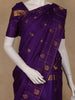 Royal Blue Peacock Motif Woven Pure Kanchipuram Silk Saree