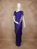 Purple Small Butta Woven Kanchipuram Silk Saree with Zari Border