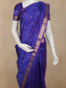 Purple Small Butta Woven Kanchipuram Silk Saree with Zari Border