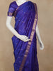 Purple Small Butta Woven Kanchipuram Silk Saree with Zari Border