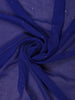 Royal Blue Solid Design Crepe Silk Saree