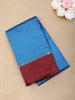 Royal Blue Solid Design Soft Silk Fancy Wear Saree with Contrast Border