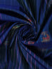 Royal Blue Striped Woven Pure Kanchipuram Silk Saree