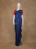 Royal Blue Striped Woven Pure Kanchipuram Silk Saree