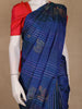 Royal Blue Striped Woven Pure Kanchipuram Silk Saree