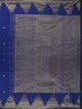 Royal Blue Butta Woven Design Pure Kanchipuram Silk Saree with Temple Zari Border