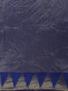 Royal Blue Butta Woven Design Pure Kanchipuram Silk Saree with Temple Zari Border