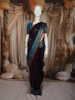 Royal Deep Purple Butta Zari Woven Design Pure Kanchipuram Silk Saree with Contrast Border