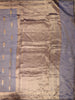 Royal Indigo Blue Leaf Butta Zari Woven Design Pure Organza Party Wear Saree with Zari Work Border