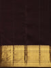Royal Iris Purple Ornamental Zari Woven Design Pure Kanchipuram Silk Saree with Contrast Zari Border
