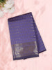 Royal Lavender Purple Butta Zari Woven Design Semi Silk Saree with Floral Border