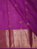 Royal Magenta Purple Butta Zari Woven Design Pure Kanchipuram Silk Saree