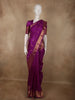 Royal Magenta Purple Butta Zari Woven Design Pure Kanchipuram Silk Saree