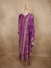 Royal Orchid Purple Floral Embroidered Design Crepe Sharara Salwar Suit with Dupatta