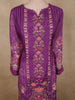 Royal Orchid Purple Floral Embroidered Design Crepe Sharara Salwar Suit with Dupatta