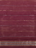 Royal Purple Birds Zari Woven Design Tissue Designer Saree with Scalloped Border with Zari Border