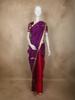 Royal Purple Birds Zari Woven Design Tissue Designer Saree with Scalloped Border with Zari Border