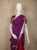 Royal Purple Birds Zari Woven Design Tissue Designer Saree with Scalloped Border with Zari Border