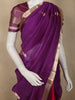 Royal Purple Birds Zari Woven Design Tissue Designer Saree with Scalloped Border with Zari Border