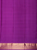 Royal Purple Peacock Butta Woven Design Pure Kanchipuram Silk Saree with Zari Border