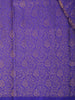 Royal Purple Floral Butta Zari Woven Design Pure Kanchipuram Silk Saree with Floral Border