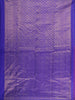 Royal Purple Floral Butta Zari Woven Design Pure Kanchipuram Silk Saree with Floral Border