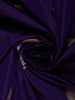 Royal Purple Floral Zari Woven Design Pure Banarasi Silk Party Wear Saree with Contrast Solid Border