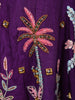 Royal Purple Heavy Beads Embroidered Design Satin Peplum Palazzo Suit with Matching Choker Dupatta