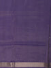 Royal Purple Striped Woven Design Tussar Saree with Contrast Animal Motif Border
